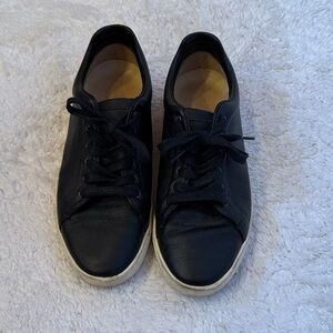 rag & bone Black Leather Woman's Sneakers